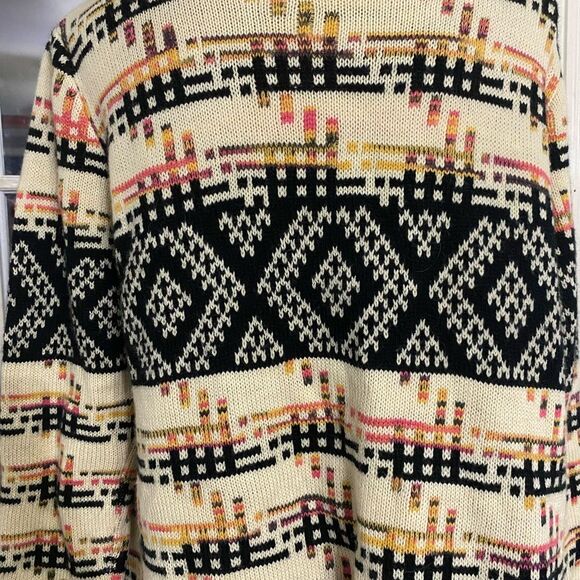 Baciano Open front cardigan Size X-Large Tribal print - Picture 5 of 7